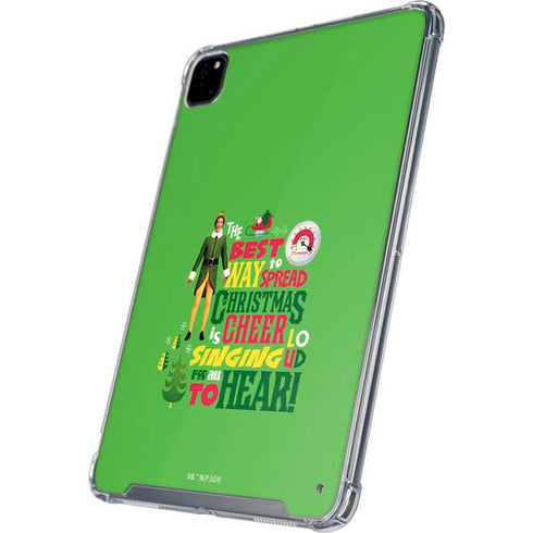 Elf Spread Christmas Cheer iPad Pro 12.9in (2020) Clear Case